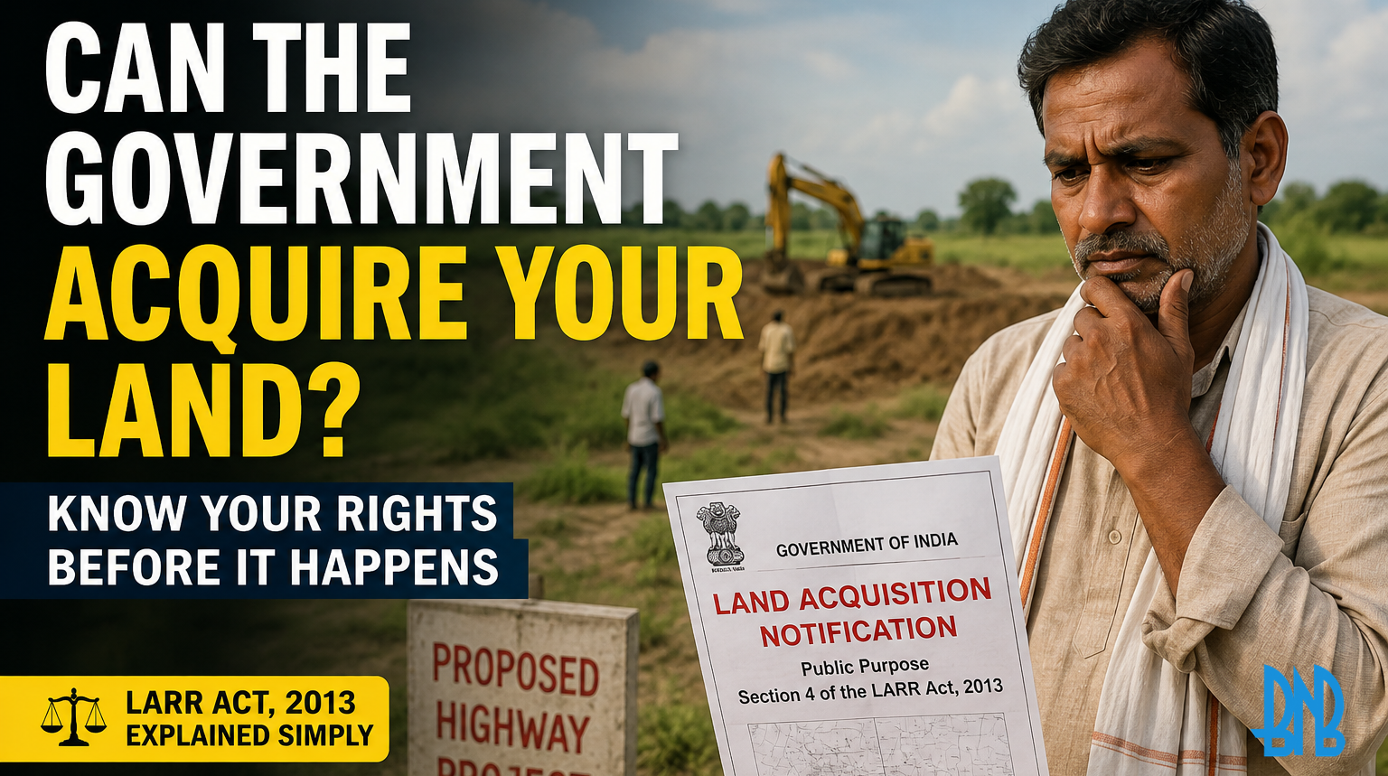 Can the Government Acquire Your Land? Understanding Your Rights Under the LARR Act, 2013